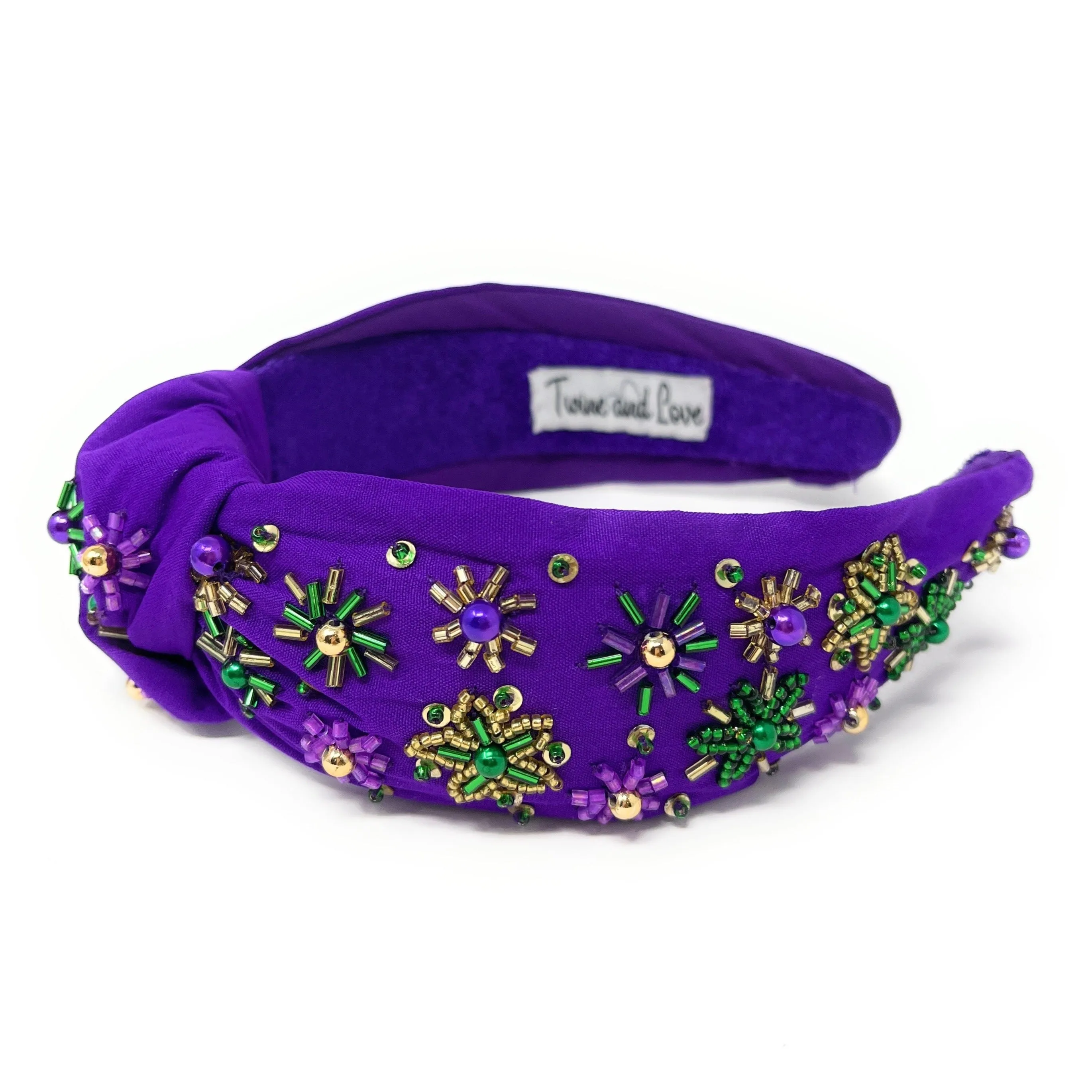 Mardi Gras Knot Headband