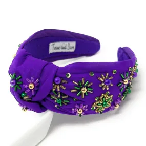 Mardi Gras Knot Headband