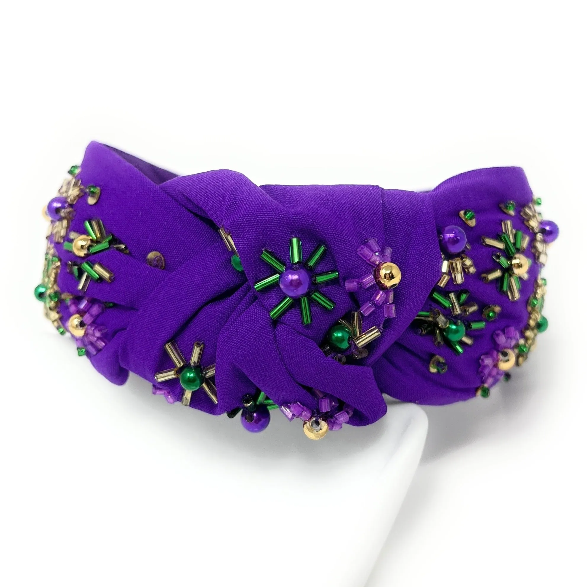 Mardi Gras Knot Headband