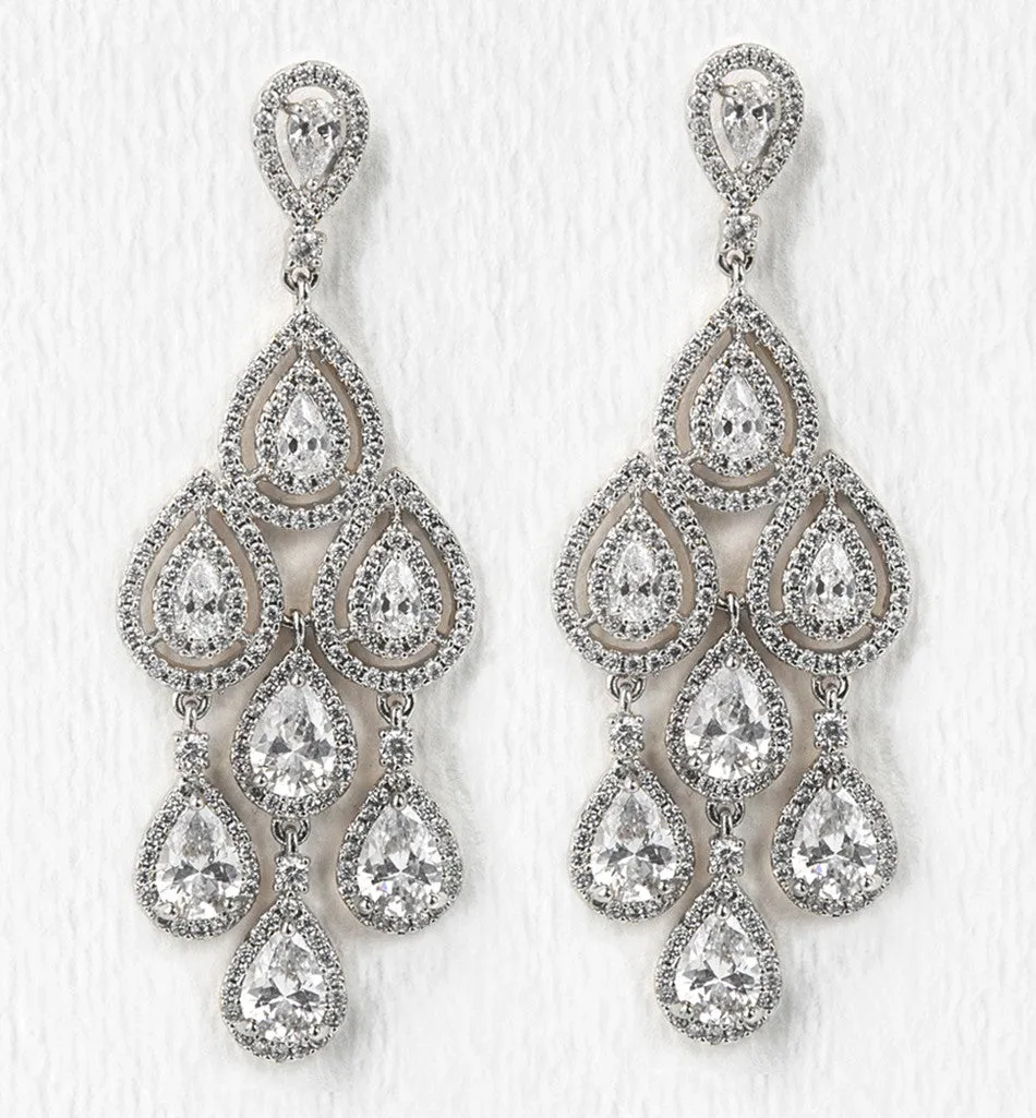 Margaux Teardrop Chandelier Earrings
