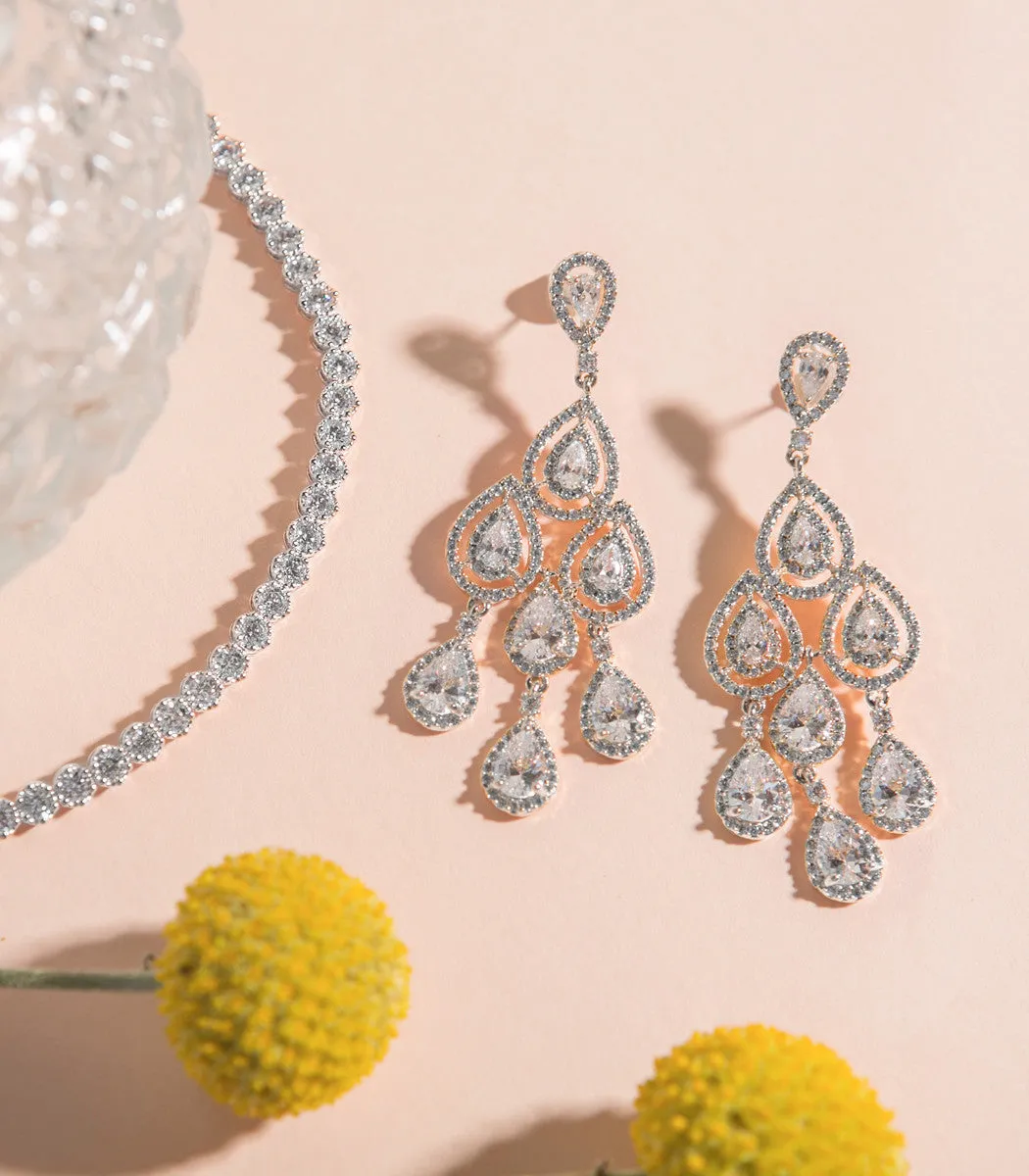 Margaux Teardrop Chandelier Earrings