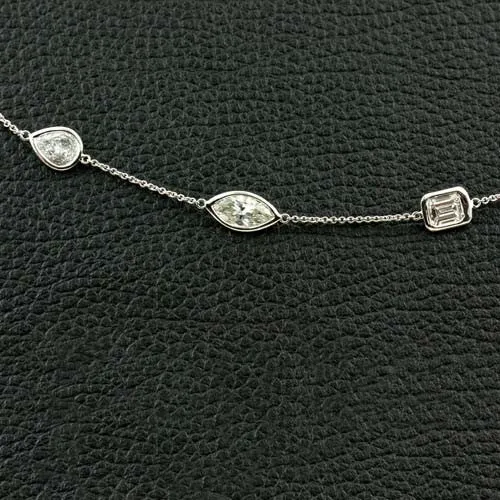 Marquise, Pear, Heart & Oval Diamond Necklace