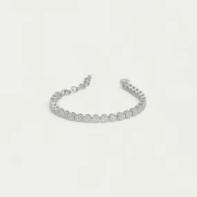 Mirabeau Pave Bracelet - White Topaz/Silver