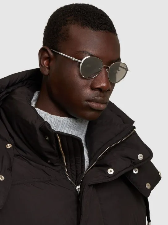 Moncler   Round metal sunglasses 