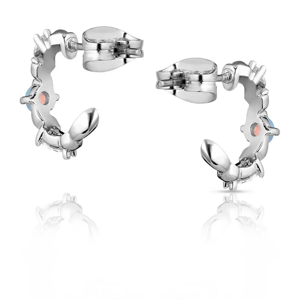 Montana Silversmiths River Bend Opal Crystal Earrings