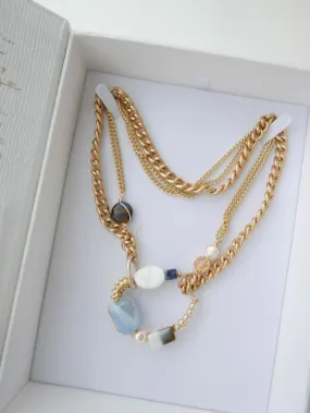 Multiway Drop Mosaic Necklace