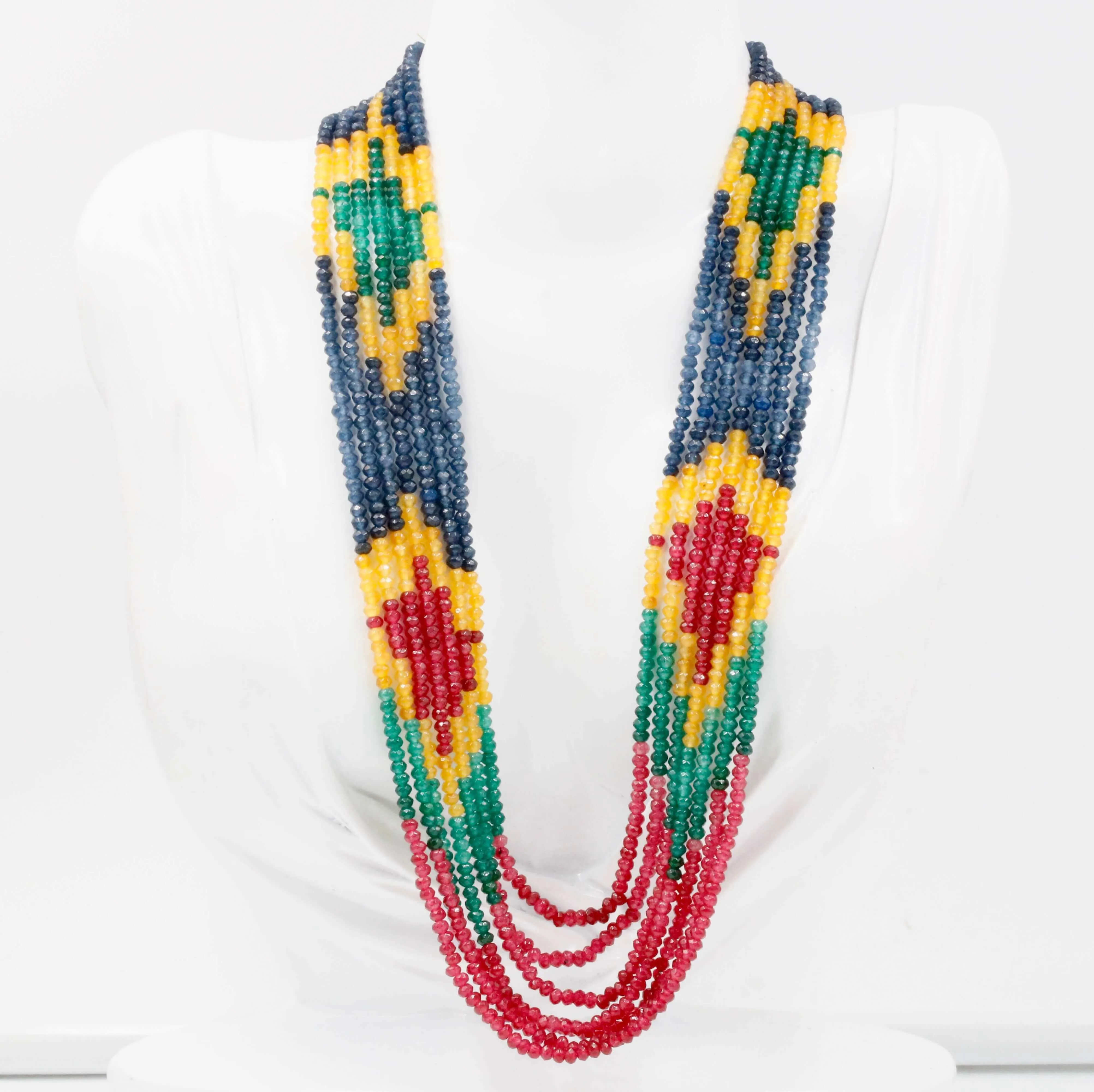 Natural Multi-color Quartz gemstone 16-22 Inches Adjustable Jewelry Quartz stone Necklace Multi-color Quartz Necklace Quartz Beads SKU: 6142610