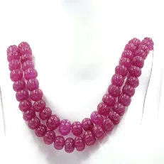 Natural Onion Skin Quartz Red Quartz Onion Skin Necklace Beaded Quartz Necklace Ruby Quartz Jewel Red Quartz Pumpkin Necklace Quartz Beads SKU:6142485