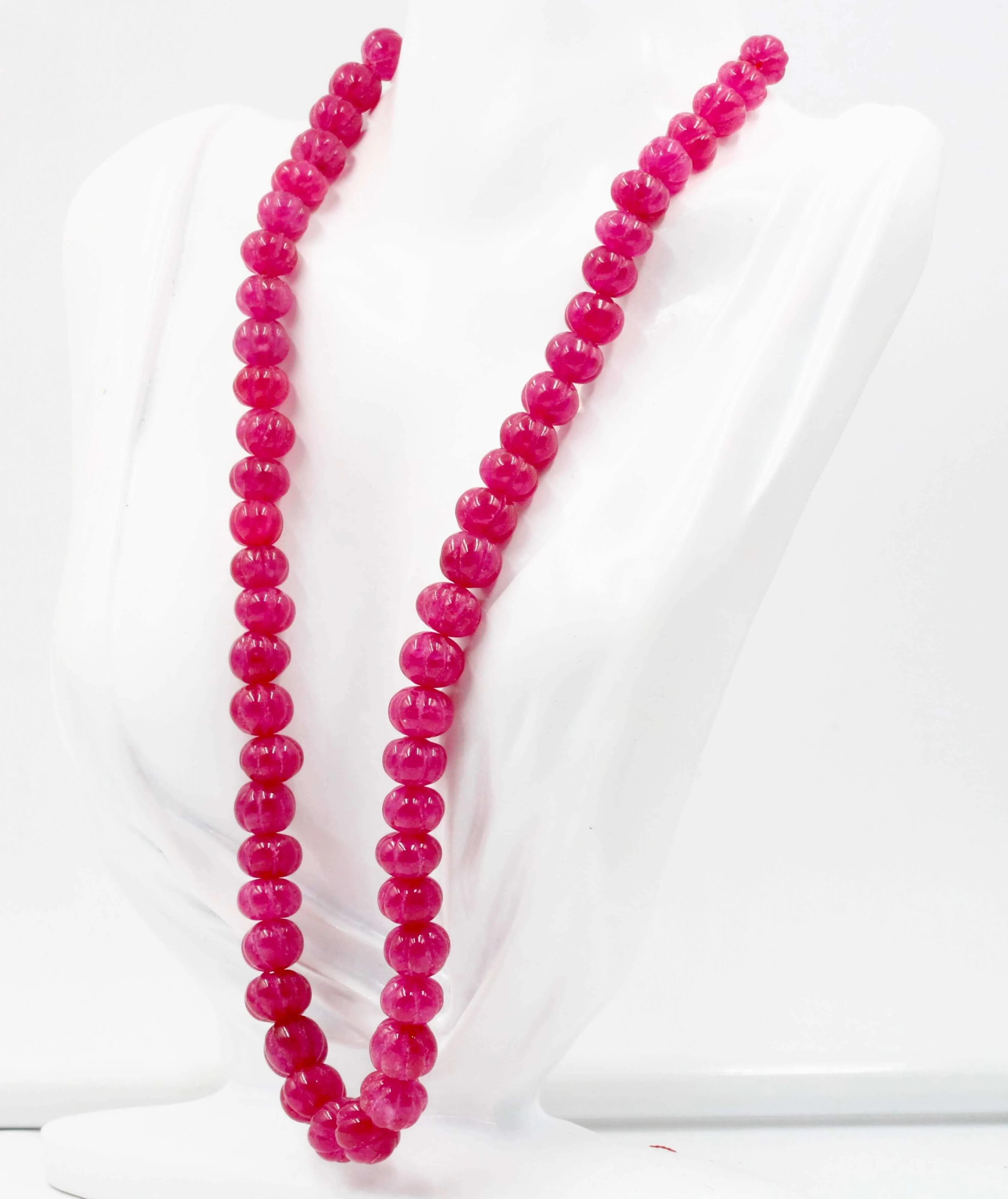 Natural Onion Skin Quartz Red Quartz Onion Skin Necklace Beaded Quartz Necklace Ruby Quartz Jewel Red Quartz Pumpkin Necklace Quartz Beads SKU:6142485
