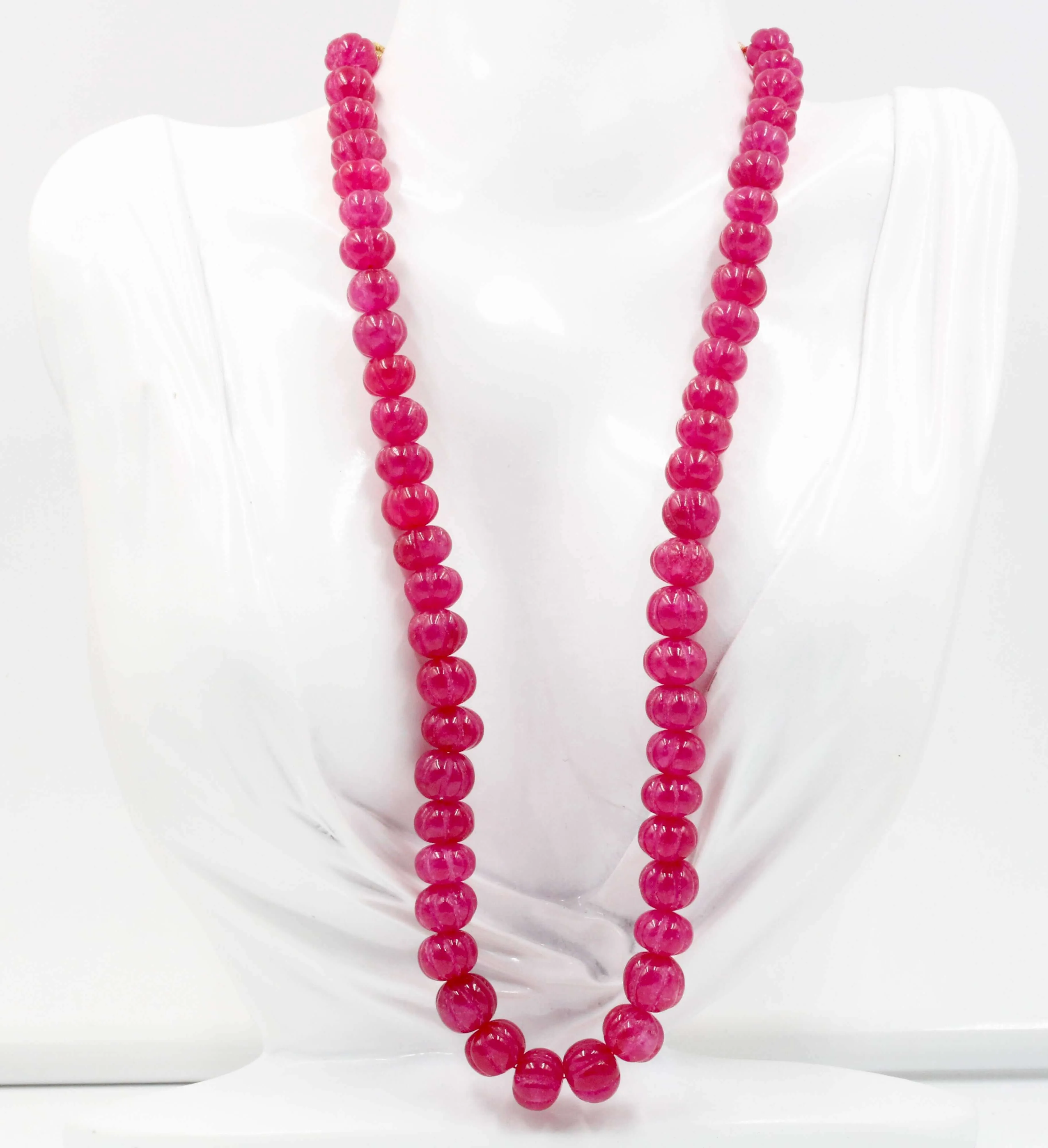 Natural Onion Skin Quartz Red Quartz Onion Skin Necklace Beaded Quartz Necklace Ruby Quartz Jewel Red Quartz Pumpkin Necklace Quartz Beads SKU:6142485