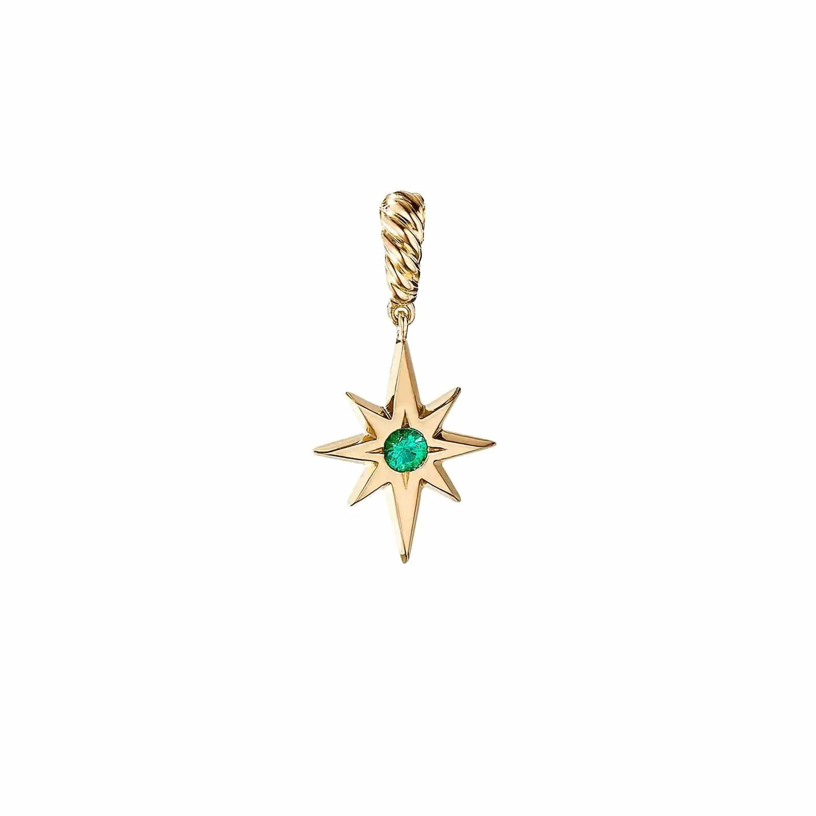 North Star Birthstone Pendant in Emerald