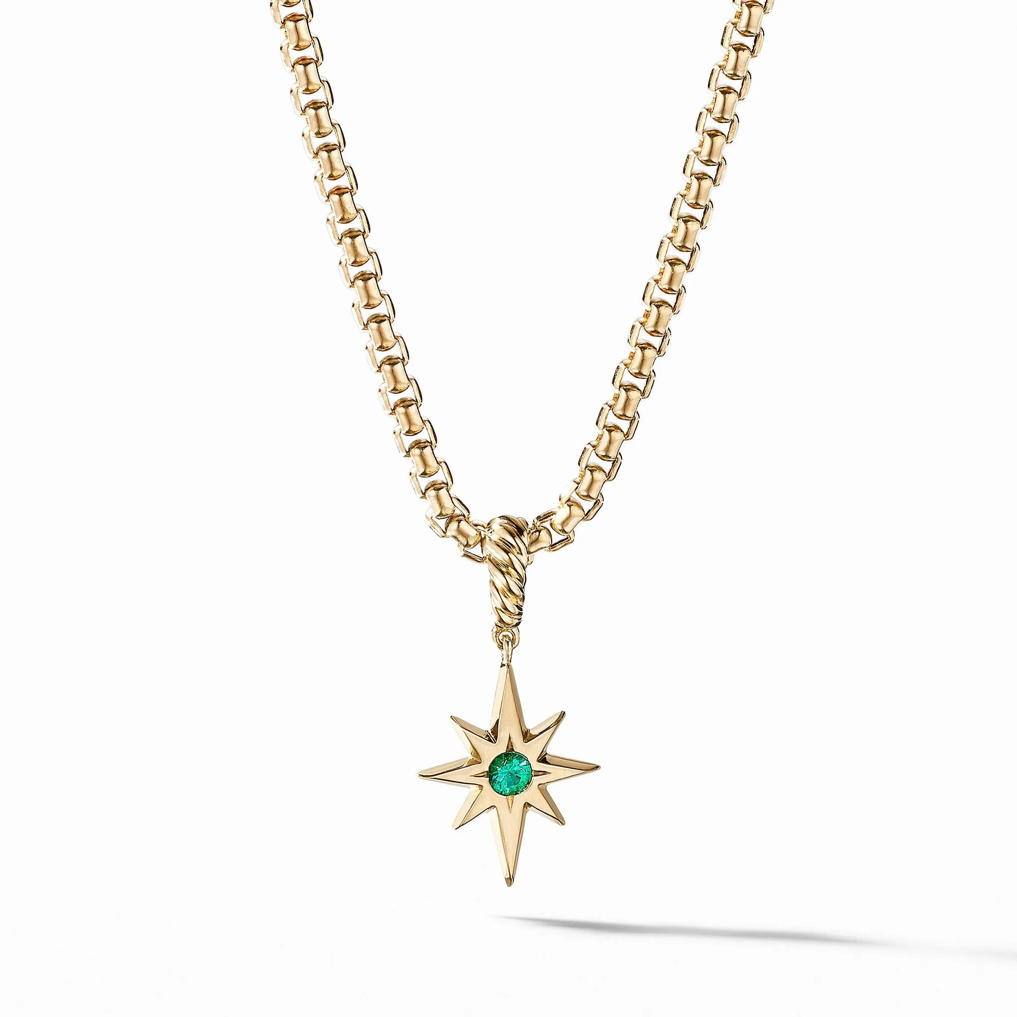 North Star Birthstone Pendant in Emerald