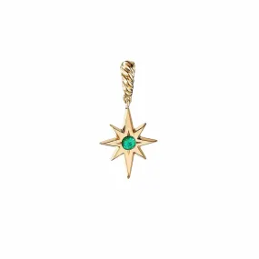 North Star Birthstone Pendant in Emerald