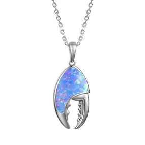 Opal Lobster Claw Pendant