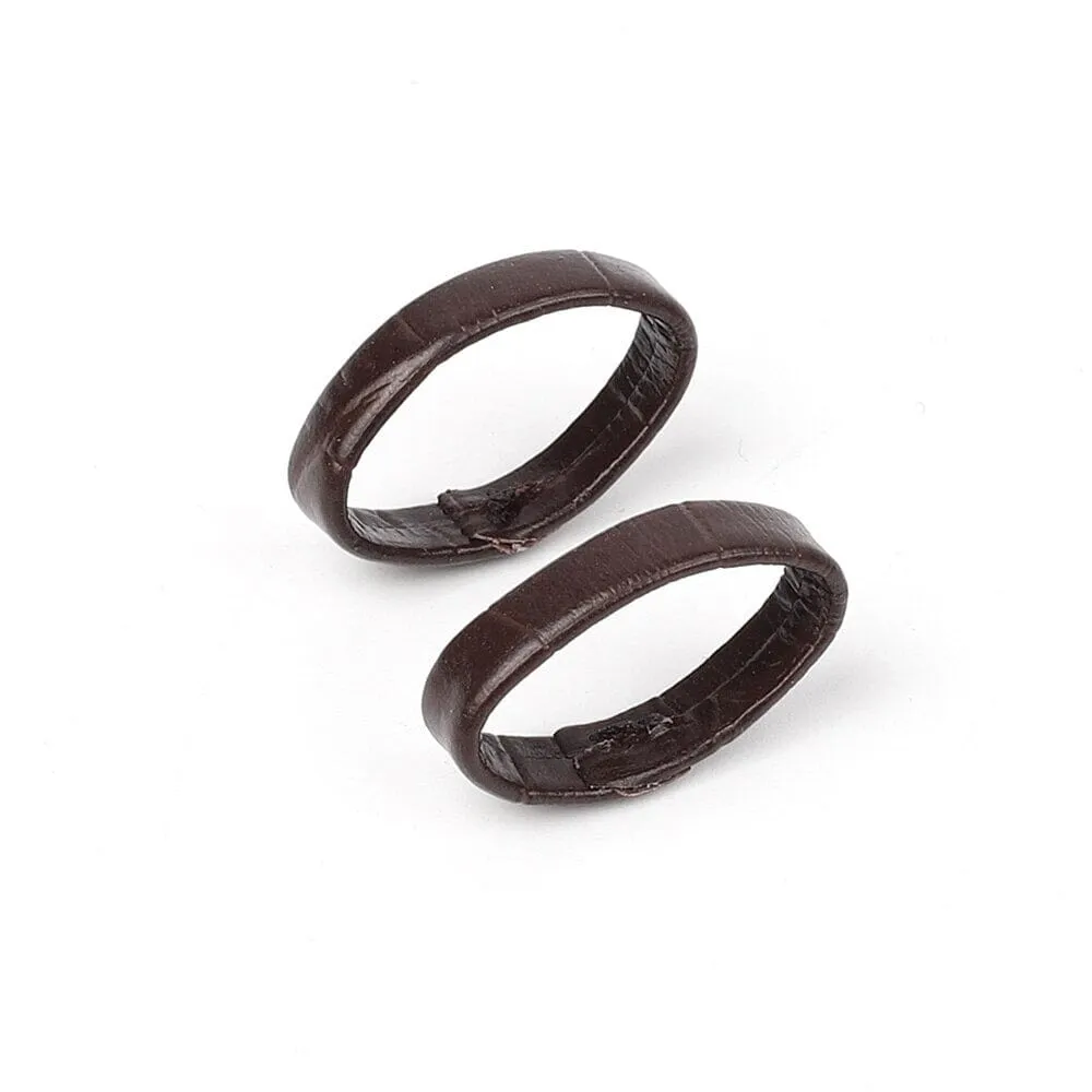 Pair of Leather Watch Strap Band Keepers Loops for  Apple Watch