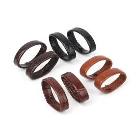 Pair of Leather Watch Strap Band Keepers Loops for  Apple Watch