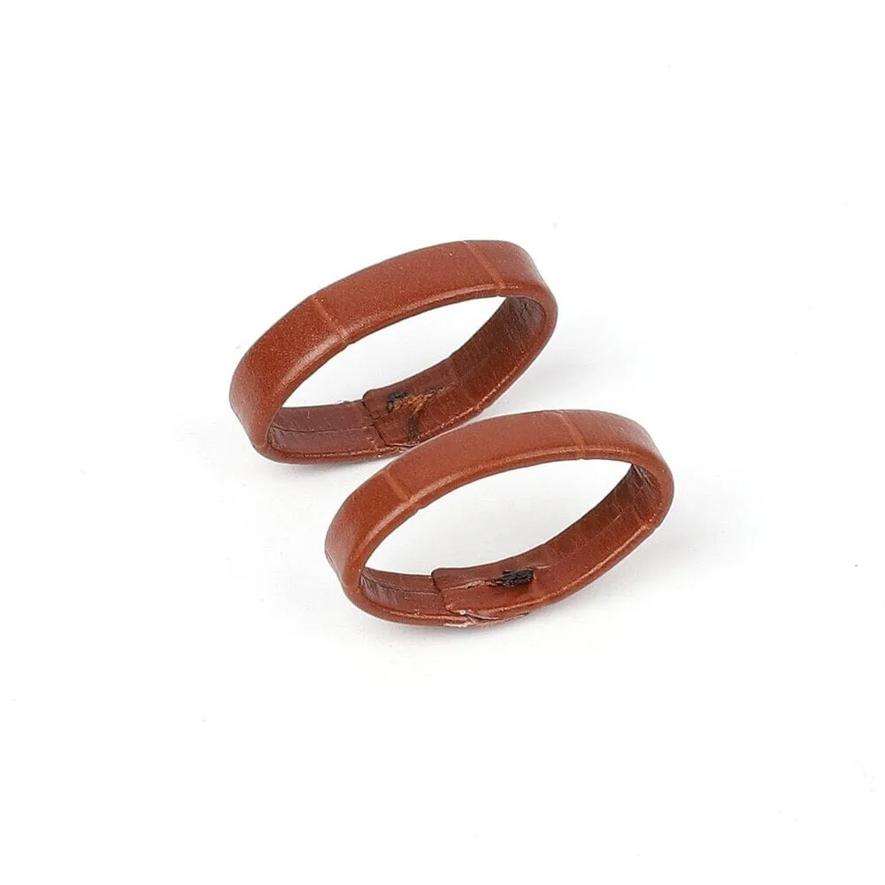 Pair of Leather Watch Strap Band Keepers Loops for  Apple Watch