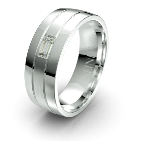 Palladium Diamond Wedding Ring (1572D)