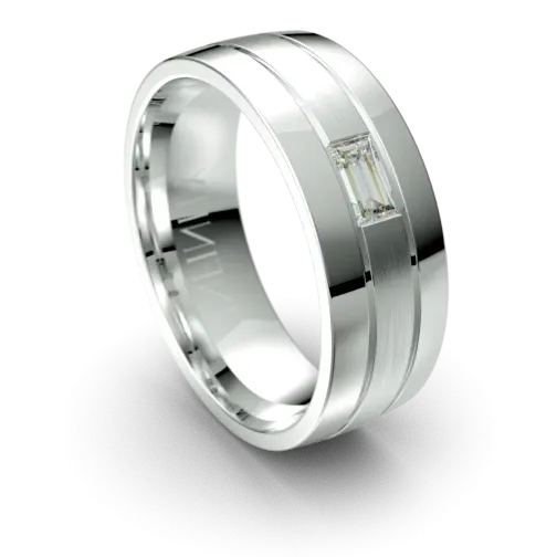 Palladium Diamond Wedding Ring (1572D)