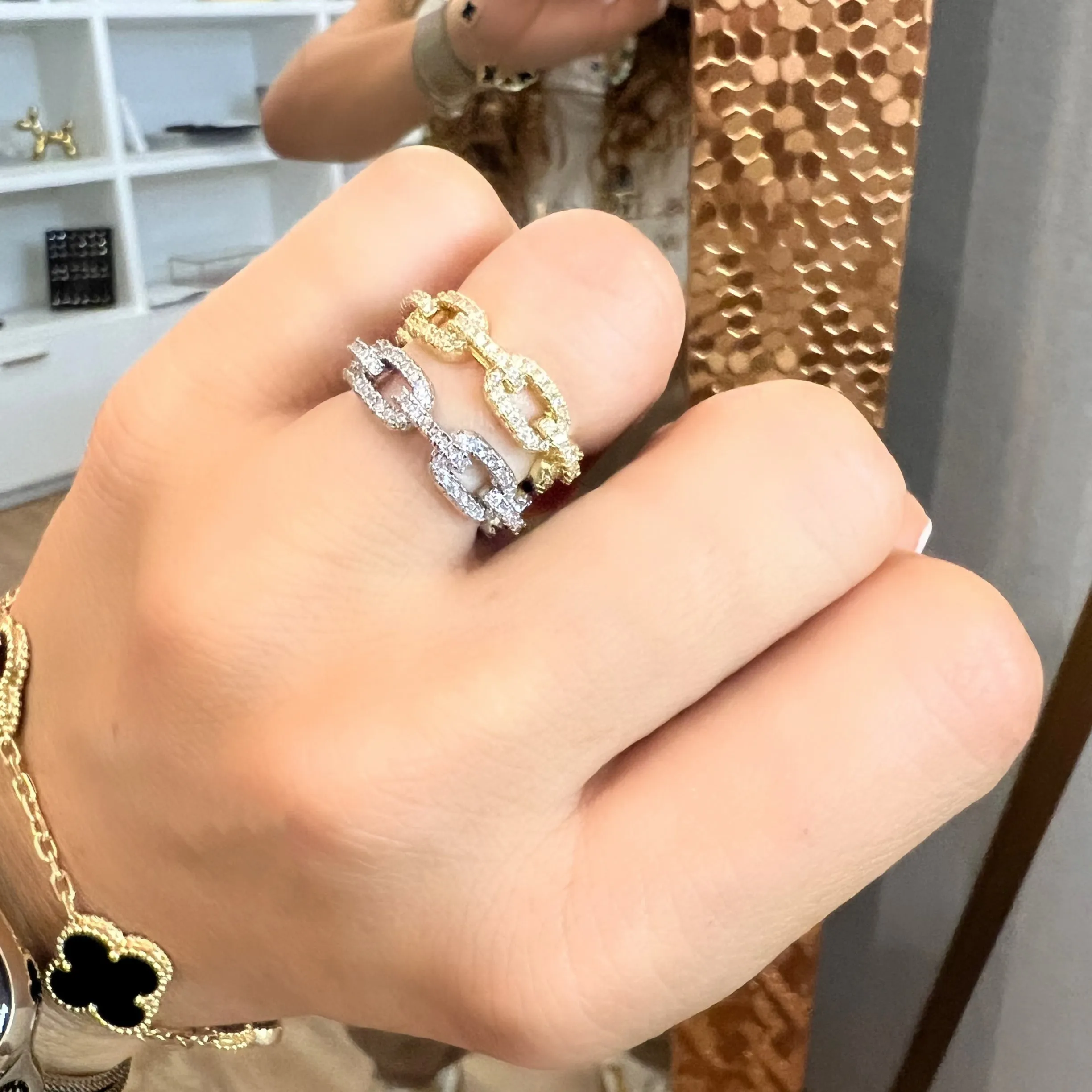 Pave Chain Ring