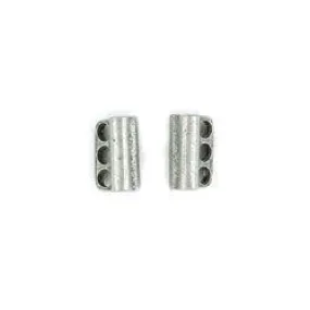 Pewter 3-Hole Bead Bar 12mm