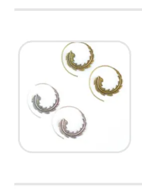 Phoenix Earrings Brass
