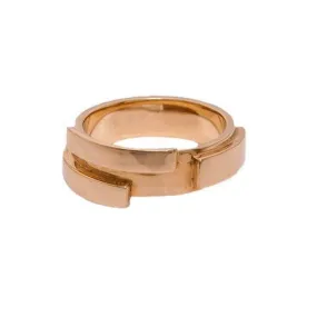 Plate 14 kt gold wedding ring