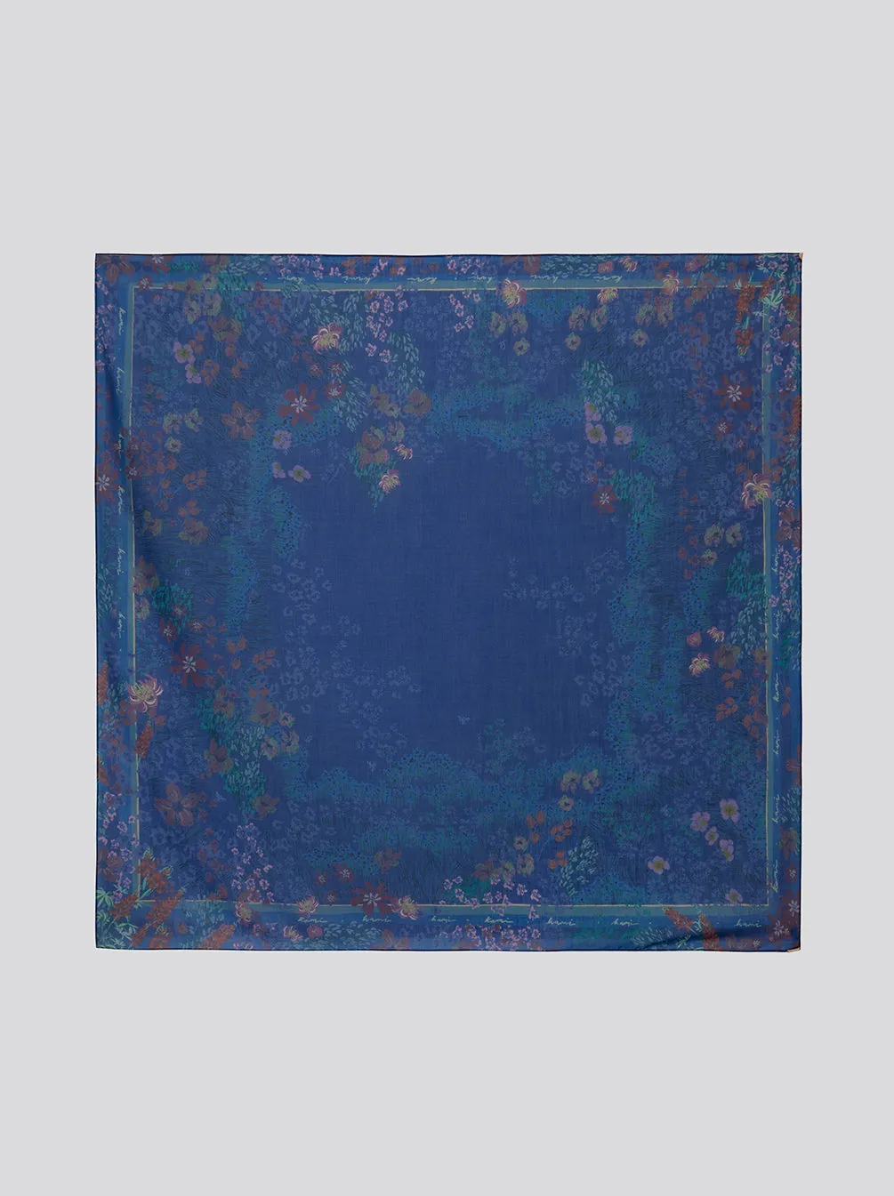 PRIMAVERA SIGNATURE SCARF NAVY