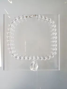 Quartz and Glass choker