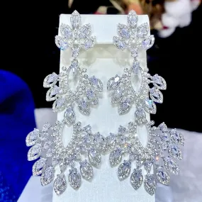 "Trinity" - Luxury Cubic Zirconia Bridal Earrings