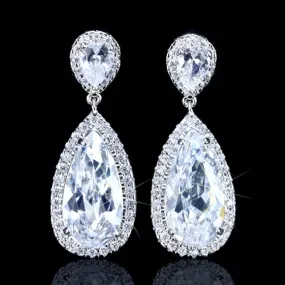 "Vianne" - Cubic Zirconia Bridal Earrings