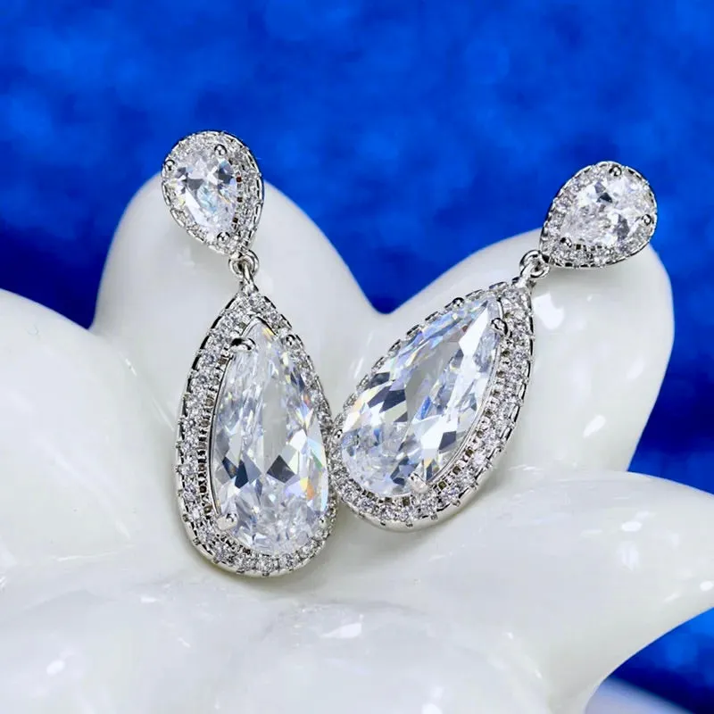 "Vianne" - Cubic Zirconia Bridal Earrings