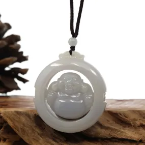 RealJade® Co. "Goddess of Compassion" Genuine Burmese Jadeite Jade Guanyin Pendant