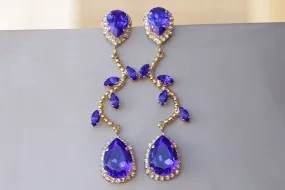 ROYAL BLUE  EARRINGS
