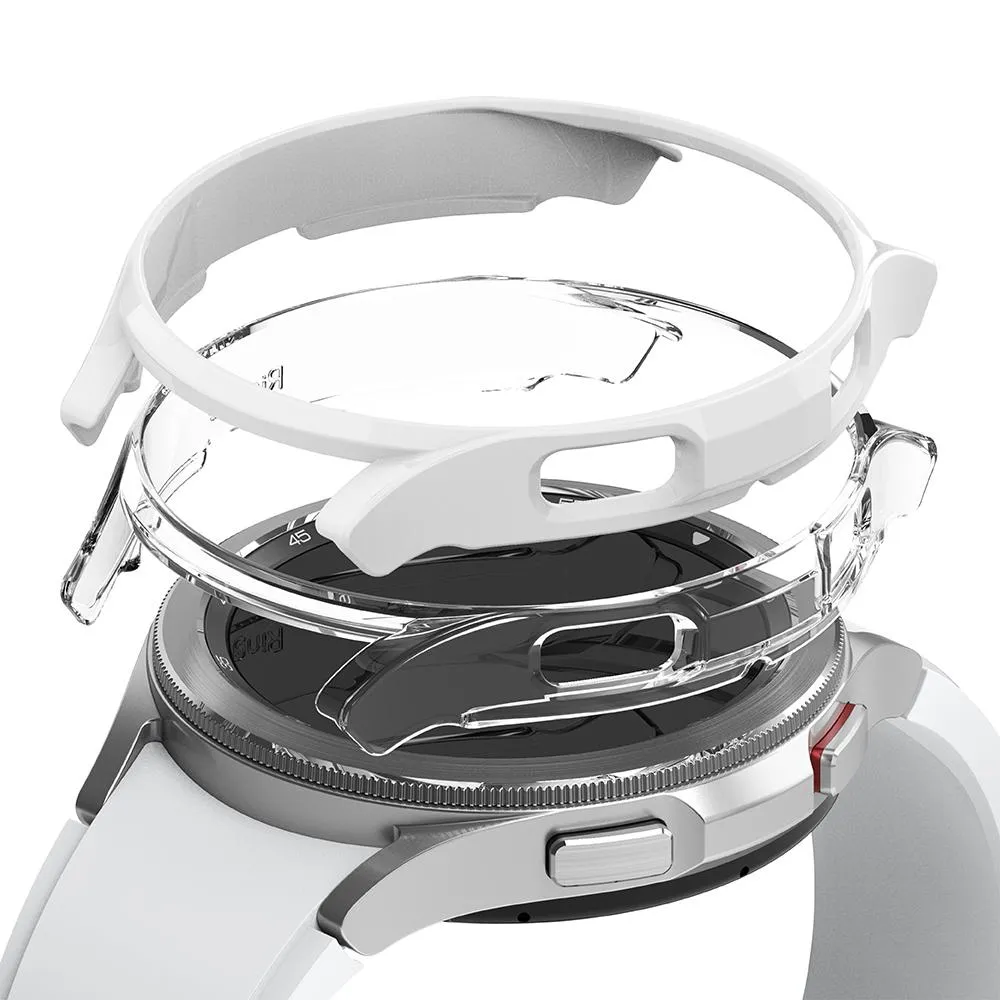 Samsung Galaxy Watch 4 Classic 46mm Case| Slim Series| Clear   White