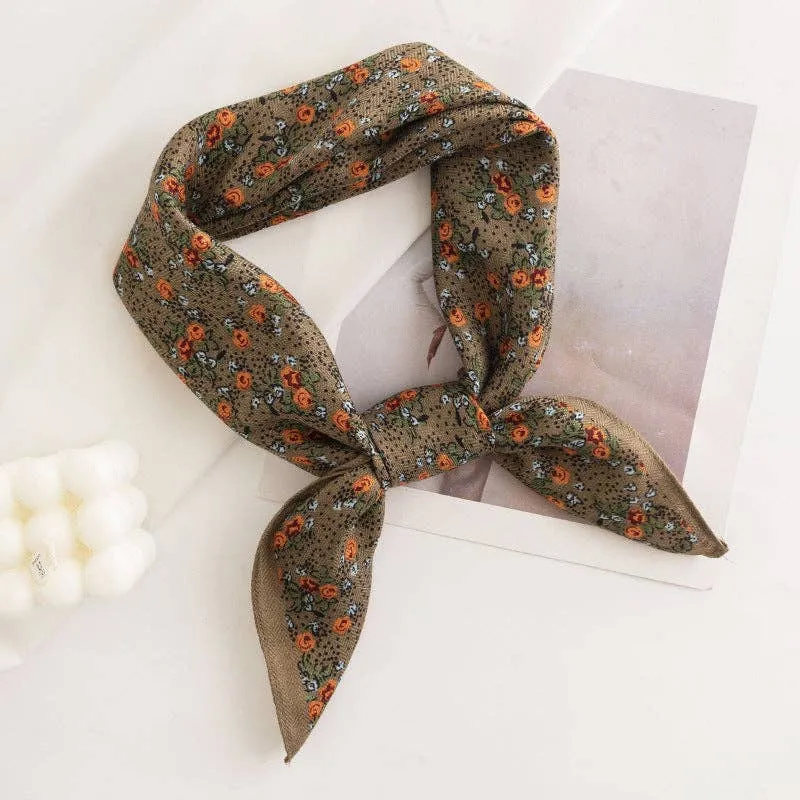 Scarvii - Vintage Floral Square Scarf