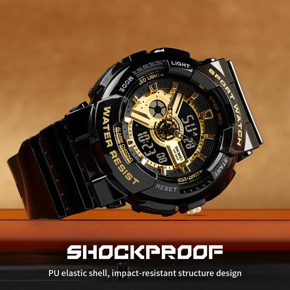 SKMEI 1689 Dual Time Waterproof Outdoor Sports Watch for Women IP68 w/ Luminous