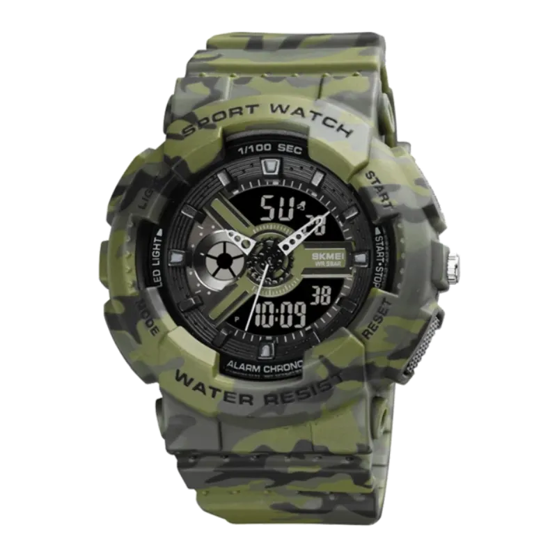 SKMEI 1689 Dual Time Waterproof Outdoor Sports Watch for Women IP68 w/ Luminous