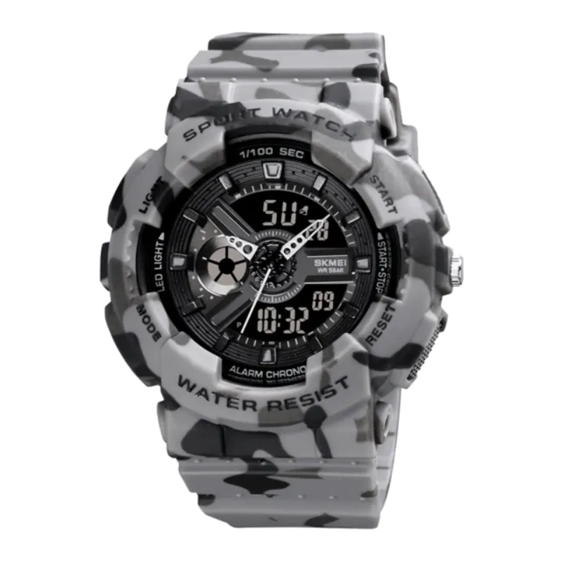 SKMEI 1689 Dual Time Waterproof Outdoor Sports Watch for Women IP68 w/ Luminous