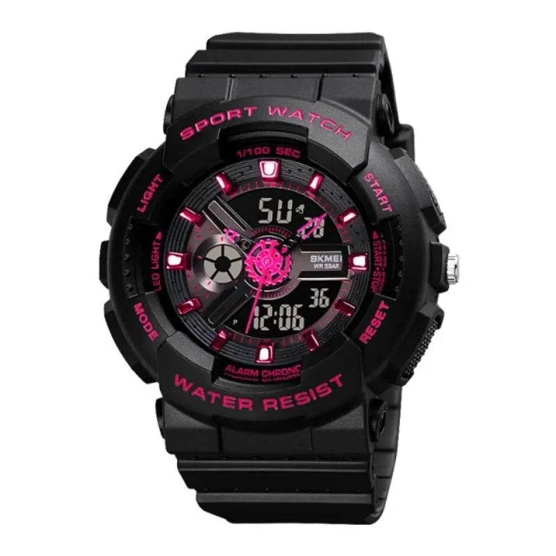 SKMEI 1689 Dual Time Waterproof Outdoor Sports Watch for Women IP68 w/ Luminous