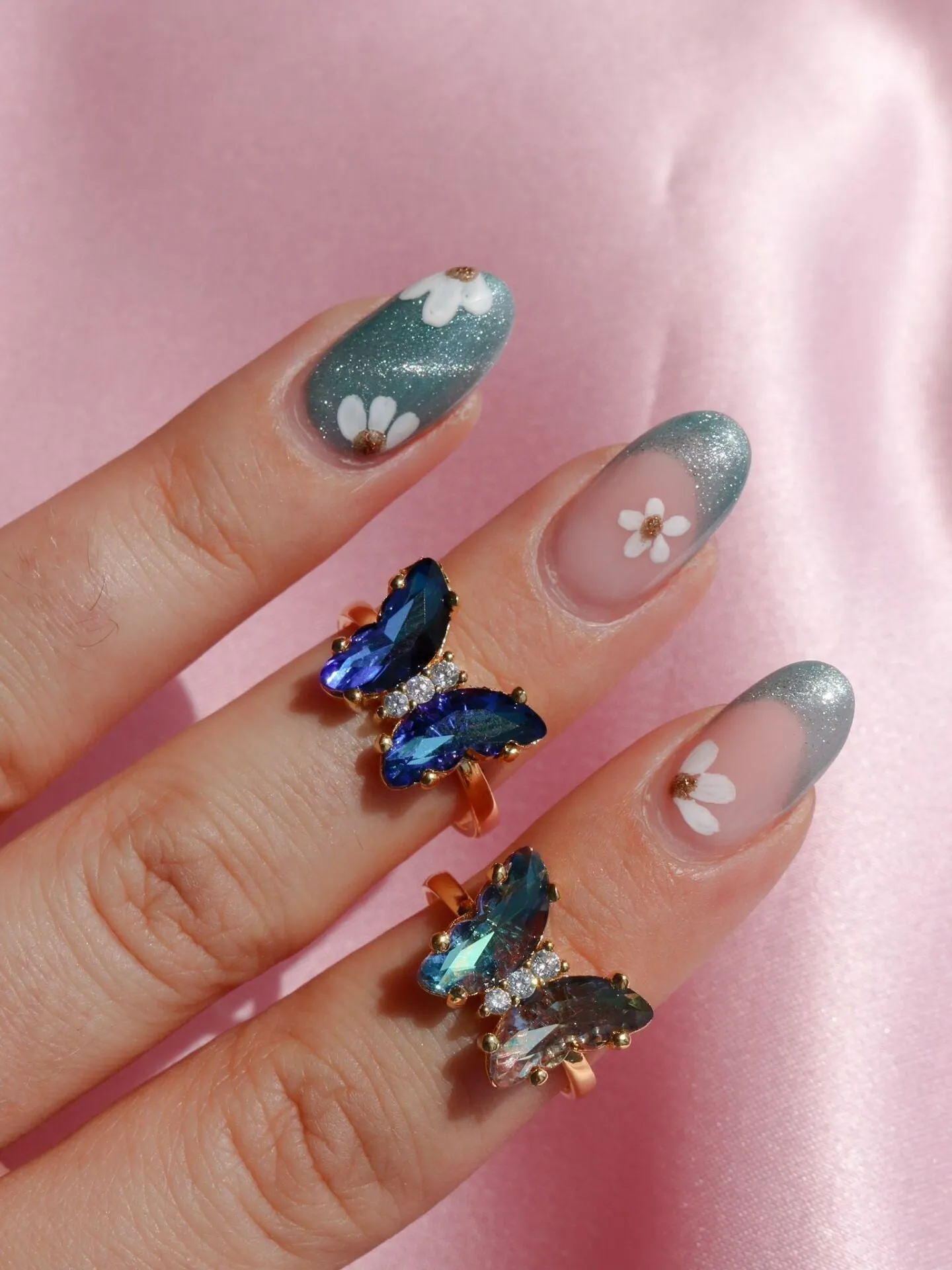 Sparkle Butterfly Ring