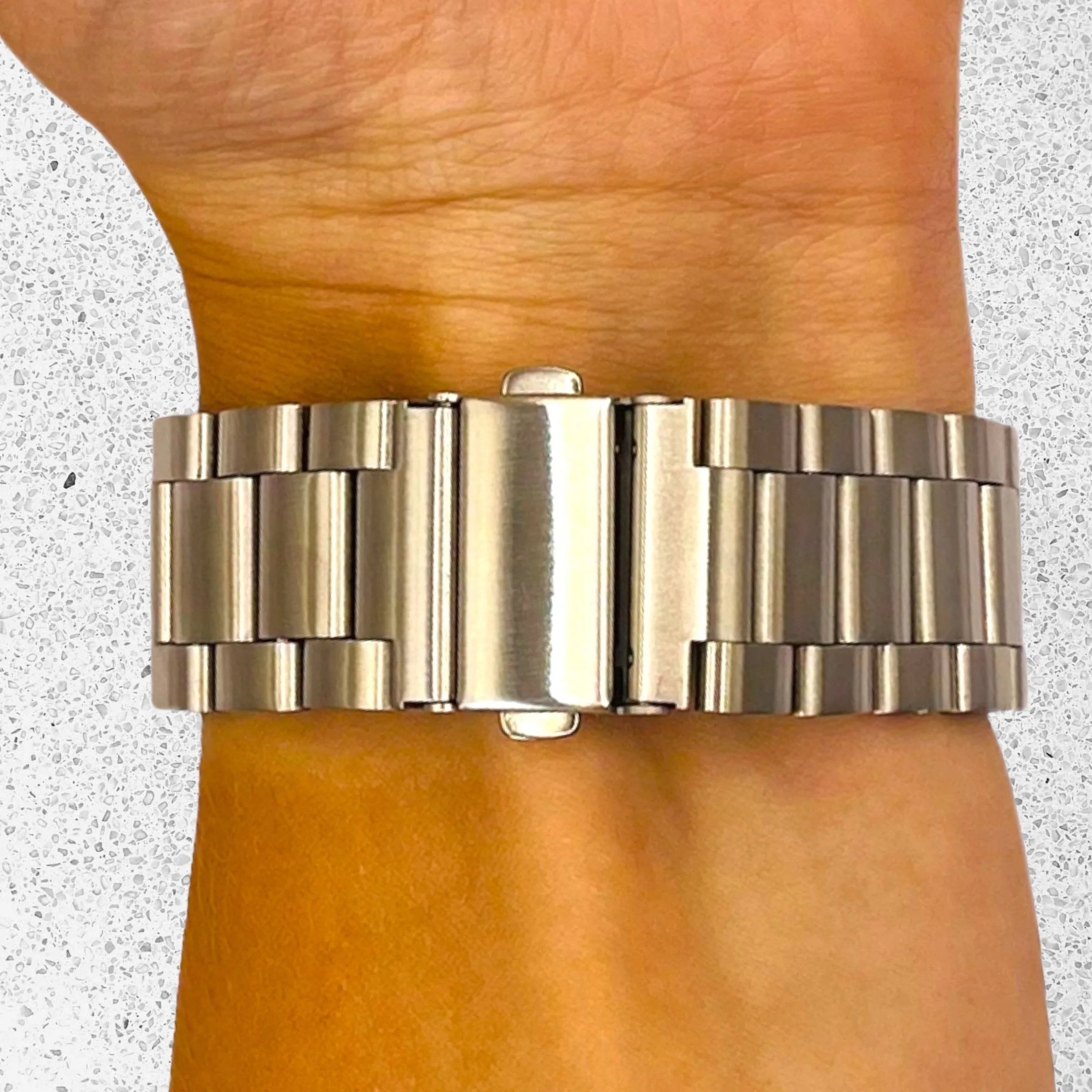 Stainless Steel Link Watch Strap Compatible with the Xiaomi Redmi Watch 2 & Redmi Watch 2 Lite