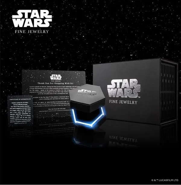 Star Wars™ Fine Jewelry THE WOOKIEE WOMEN'S PENDANT 1/4 CT.TW. Black and White Diamonds and Smokey Quartz Silver