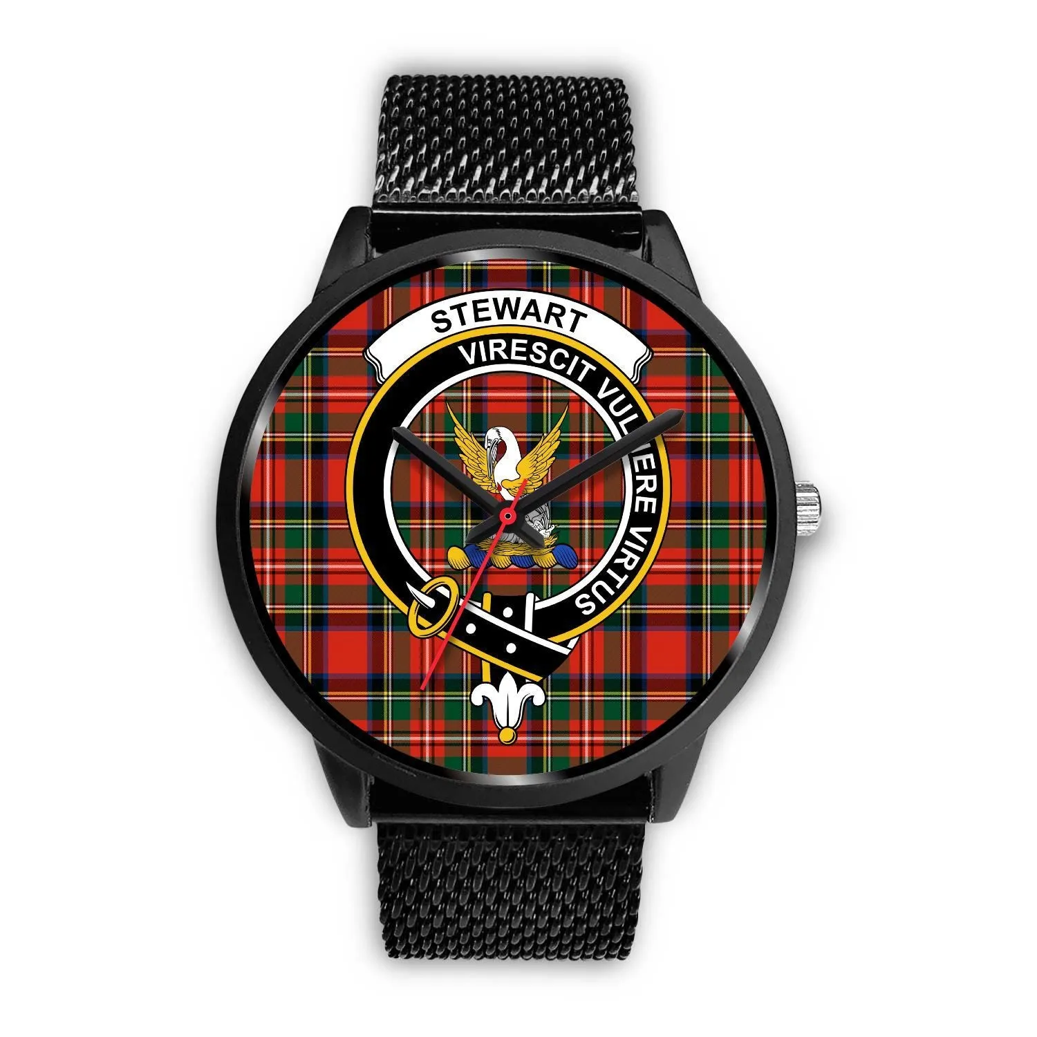 Stewart Clan Badge Tartan Black Watch