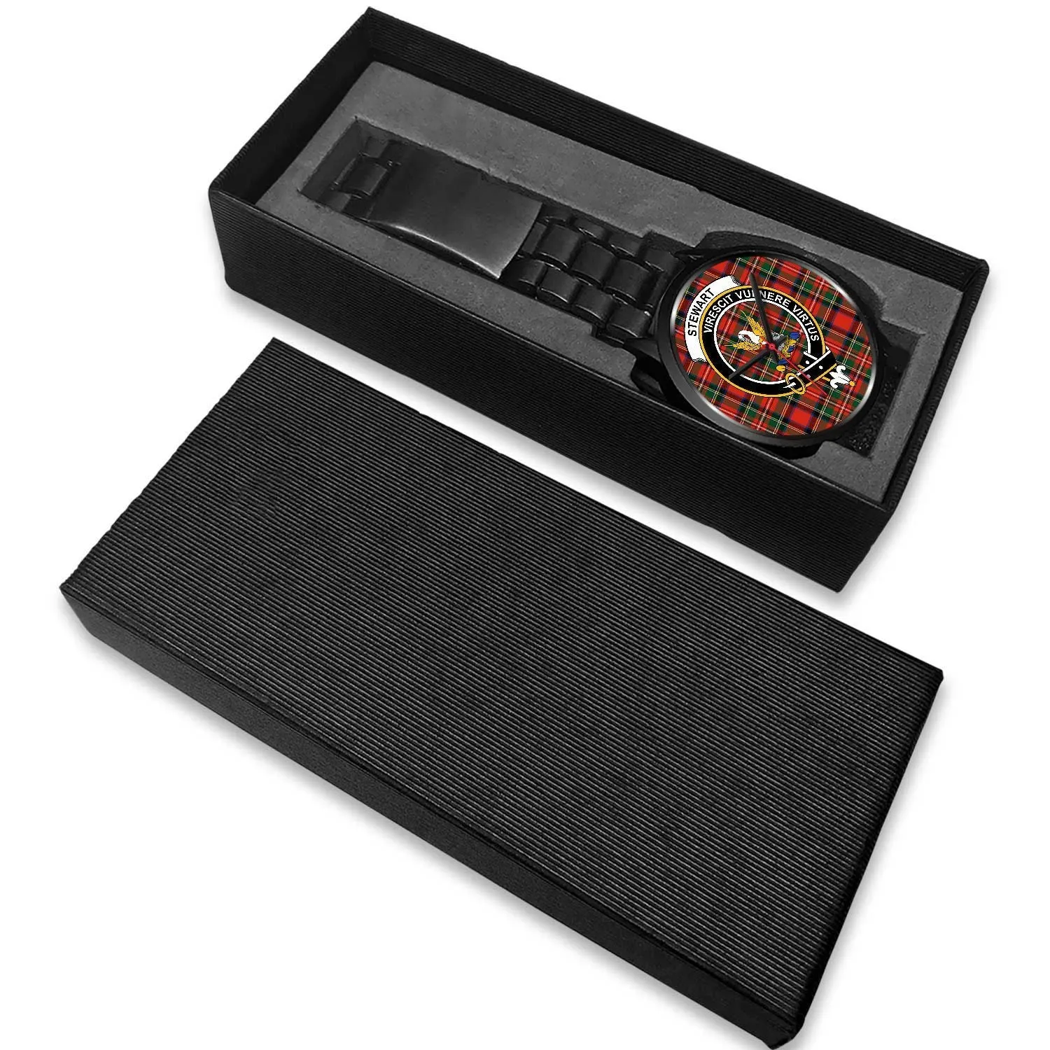 Stewart Clan Badge Tartan Black Watch