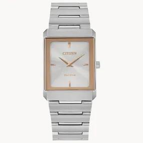Stiletto Silver-Tone Dial Stainless Steel Bracelet Watch EG6016-58A