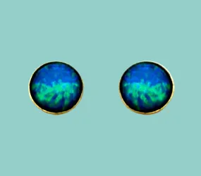 Stud Earrings Opal Israeli 9ct gold gorgeous earrings