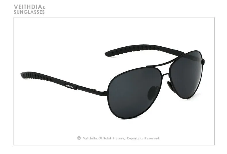 VEITHDIA  Brand Designer Polarized Aviator Style  Sunglasses with UV400 Protection
