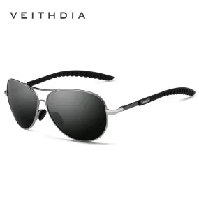 VEITHDIA  Brand Designer Polarized Aviator Style  Sunglasses with UV400 Protection