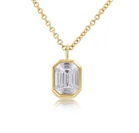 Vertical Kaleidoscope Diamond Pendant by Rahaminov